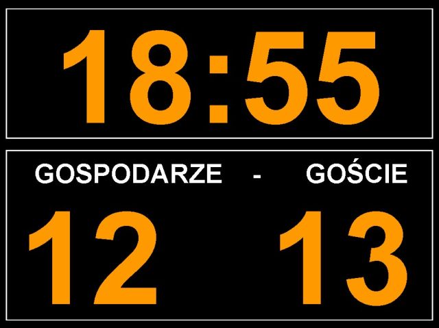 Layout of the ESK 352 PN soccer scoreboard