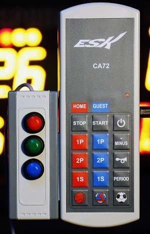Esk ca72 remote controller with independent shot clock controller